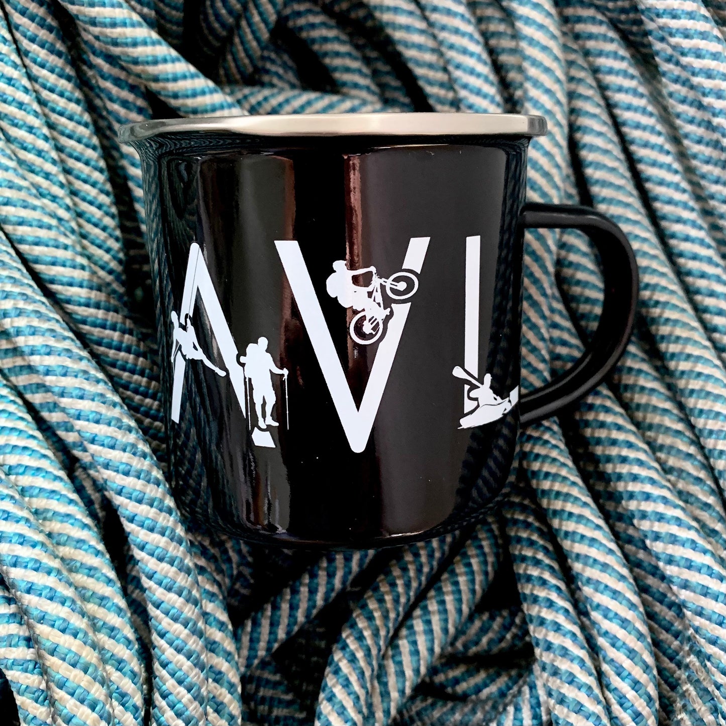 AVL Adventure | Enamel Camper Mug - The ASHEVILLE Co.™