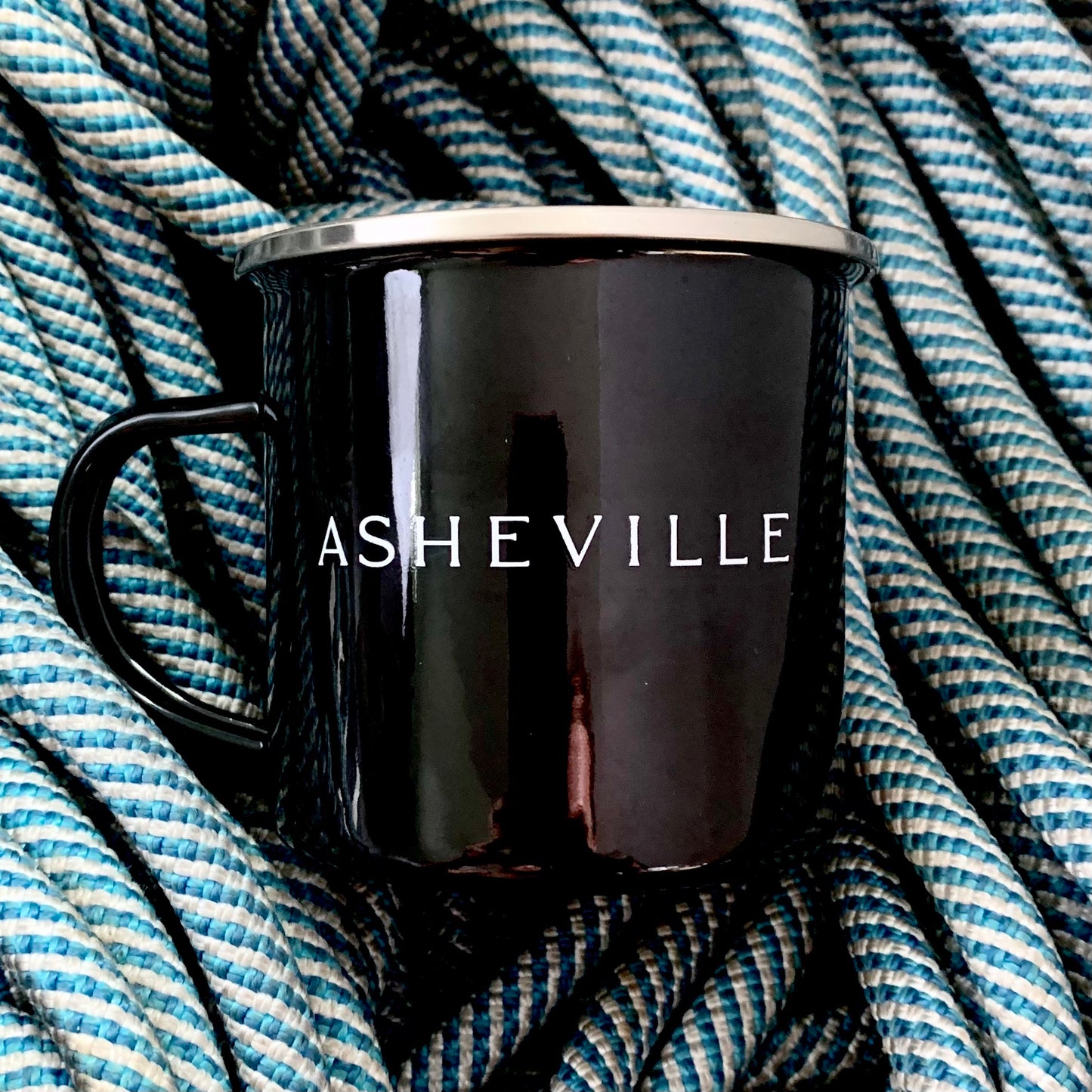 AVL Adventure | Enamel Camper Mug - The ASHEVILLE Co.™