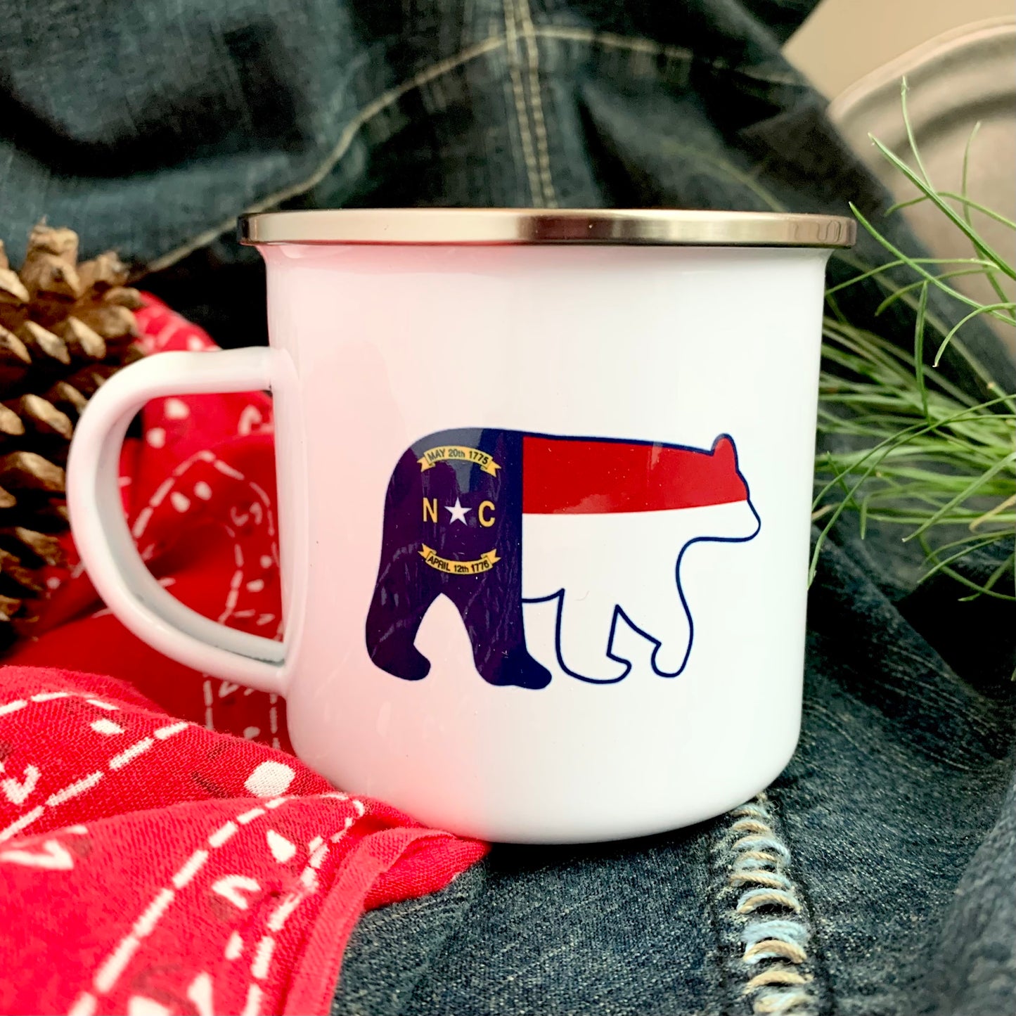 Old North State | NC Enamel Camper Mug - The ASHEVILLE Co.™
