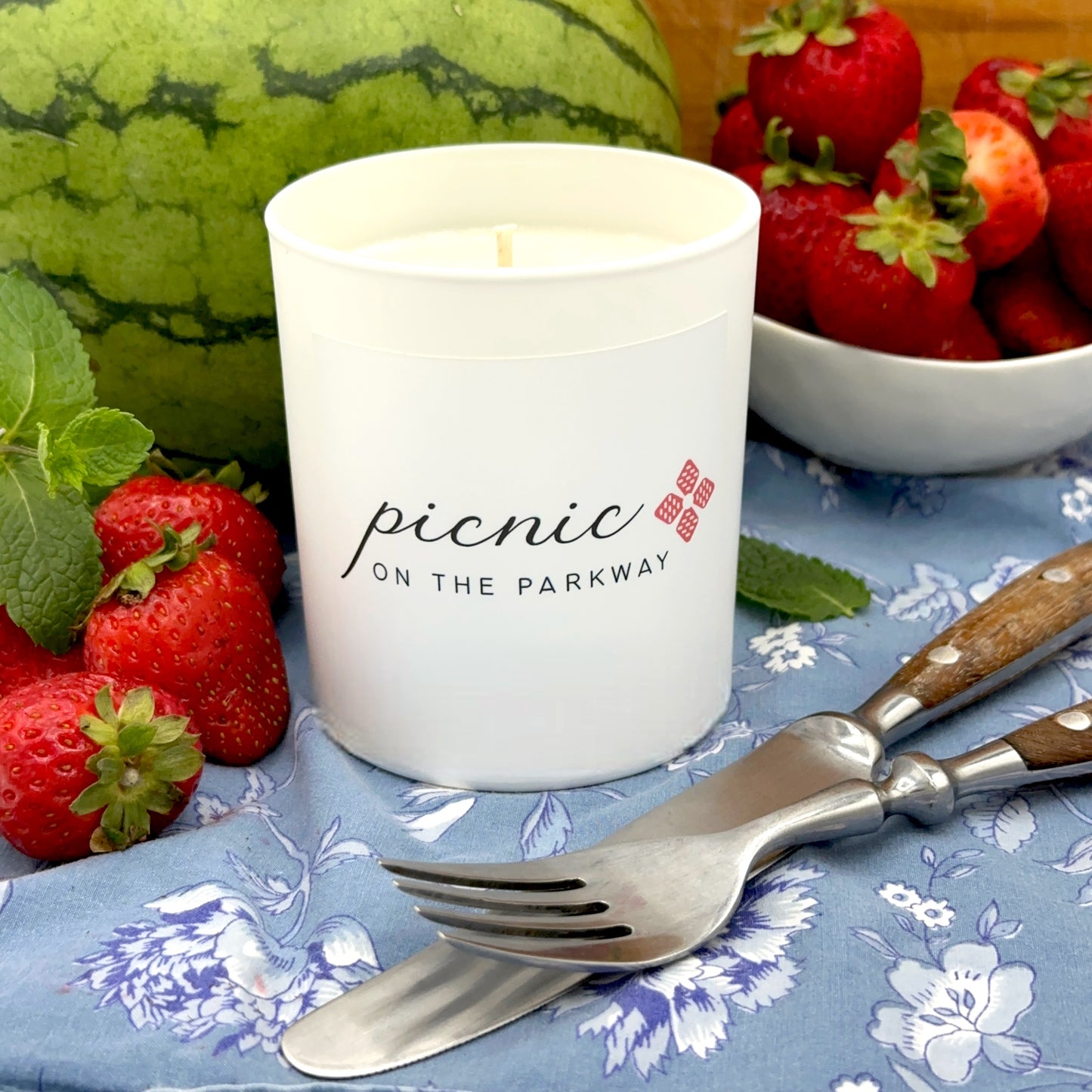 Picnic on the Parkway Fraise and Mint Luxury Candle | No. 39 - The ASHEVILLE Co.™