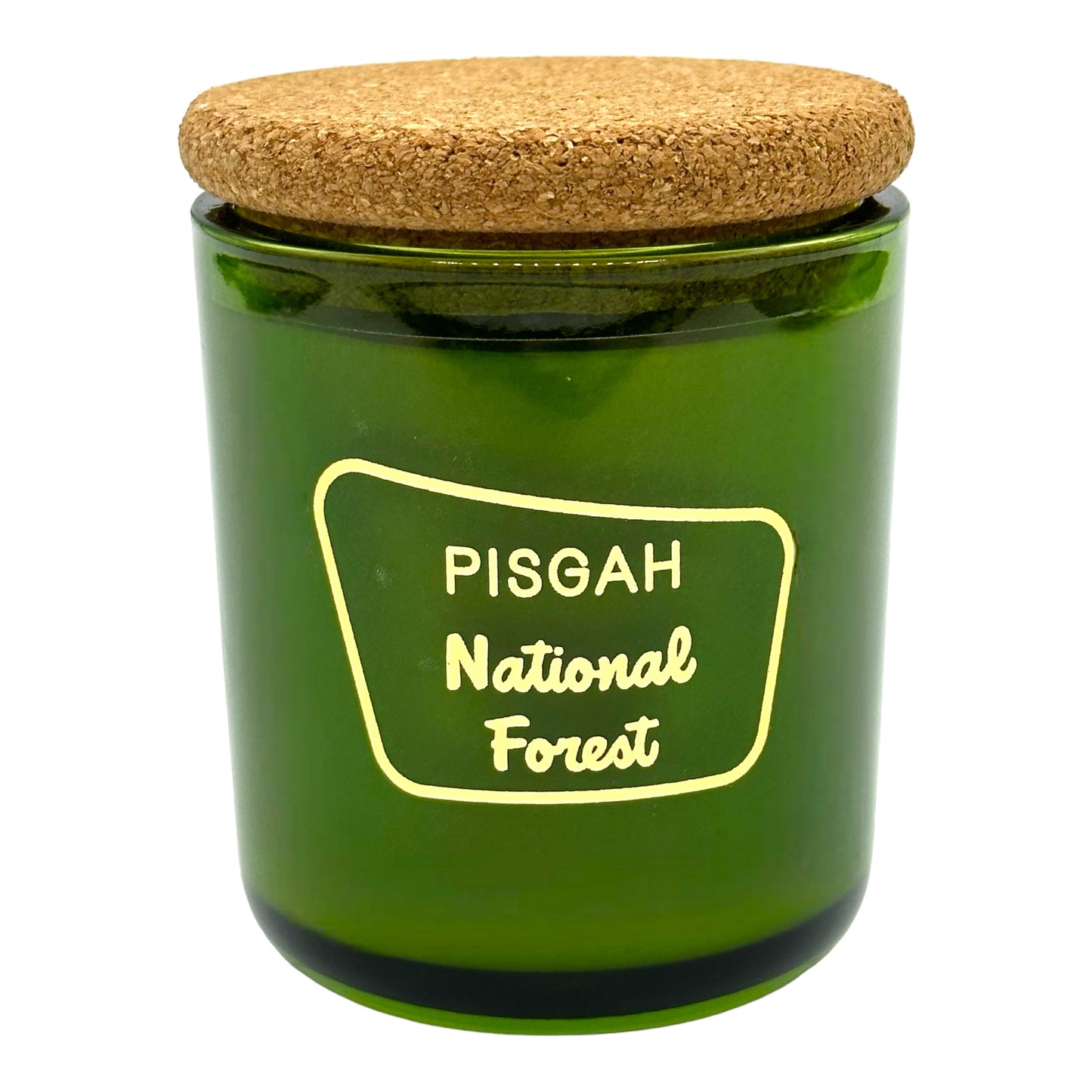 Pisgah National Forest Candle Green Vessel with Cork Lid