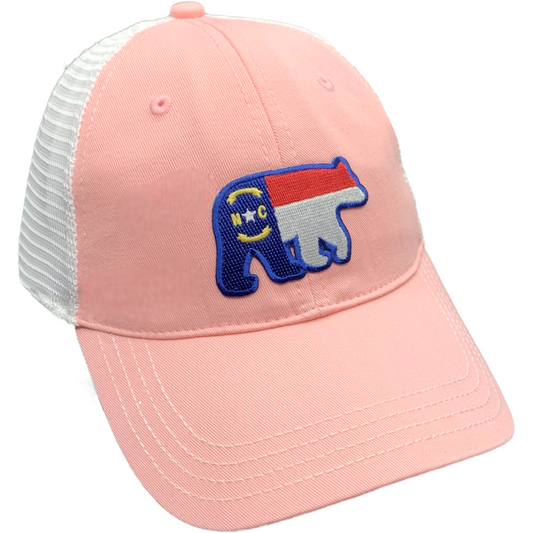 Richardson 111 NC Patch Trucker Baseball Wild Rose and White - The ASHEVILLE Co. TM