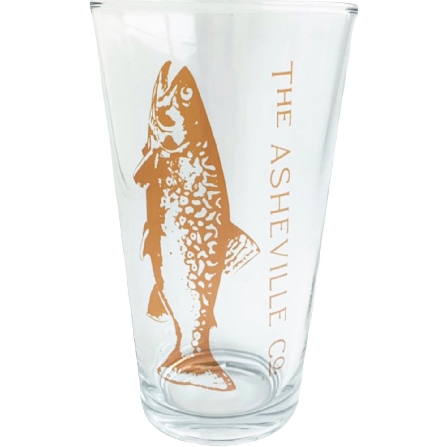 Pint Glass fish - The ASHEVILLE Co. TM