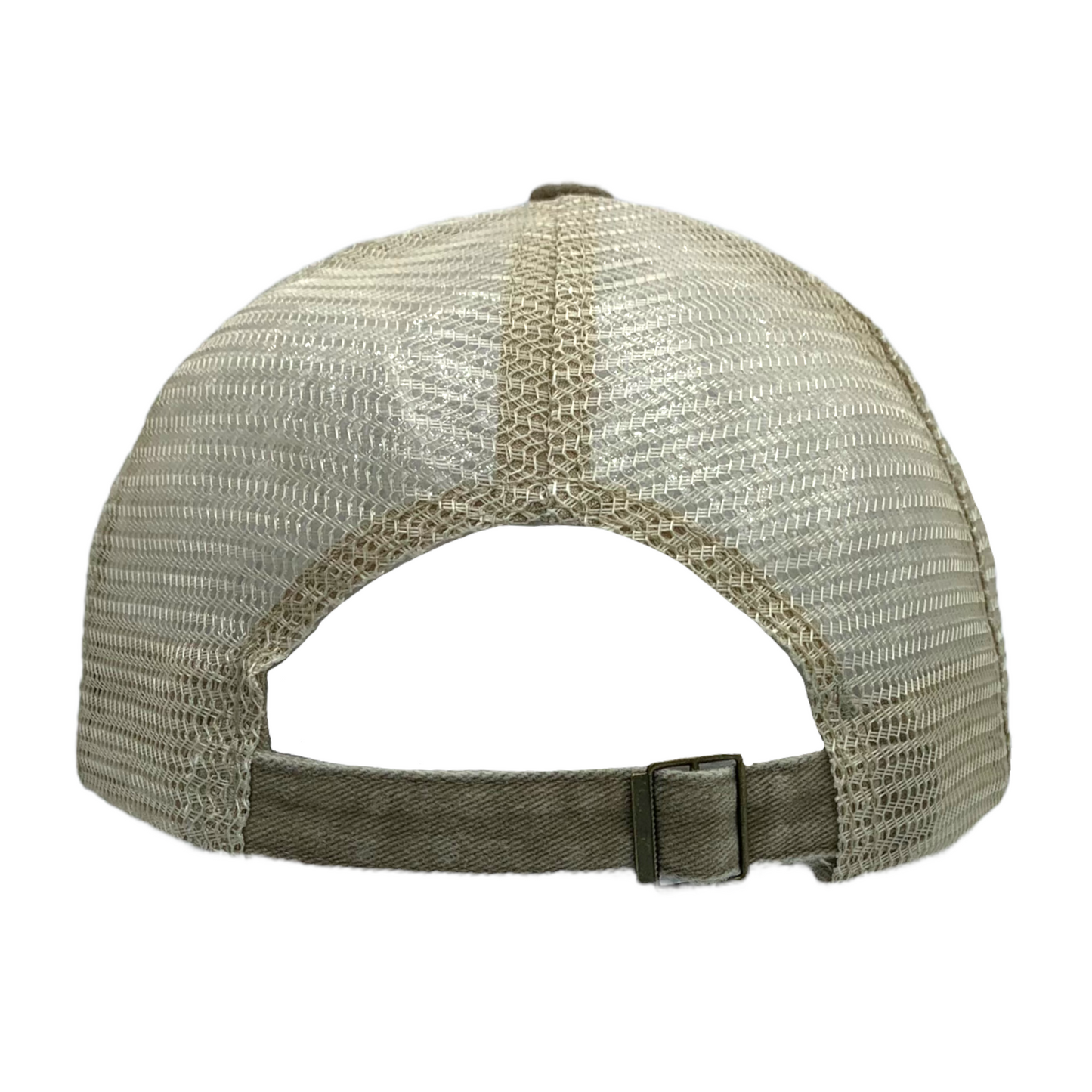 Burton's Stroll Khaki Vintage Trucker Baseball Hat - The ASHEVILLE Co. TM
