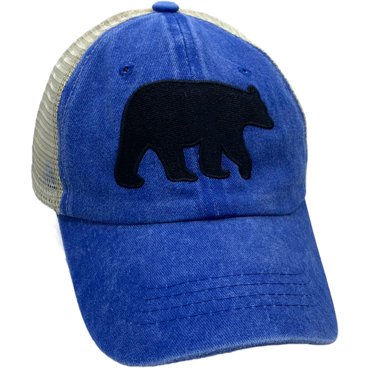 Burton's Stroll Blue Vintage Trucker Baseball Hat - The ASHEVILLE Co. TM