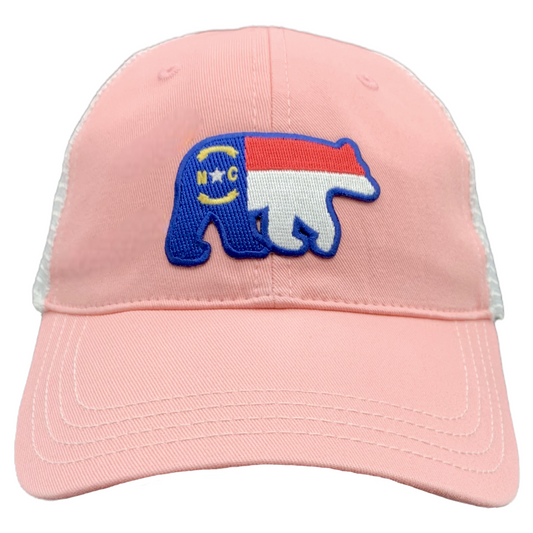 Richardson 111 NC Patch Trucker Baseball Wild Rose and White - The ASHEVILLE Co. TM