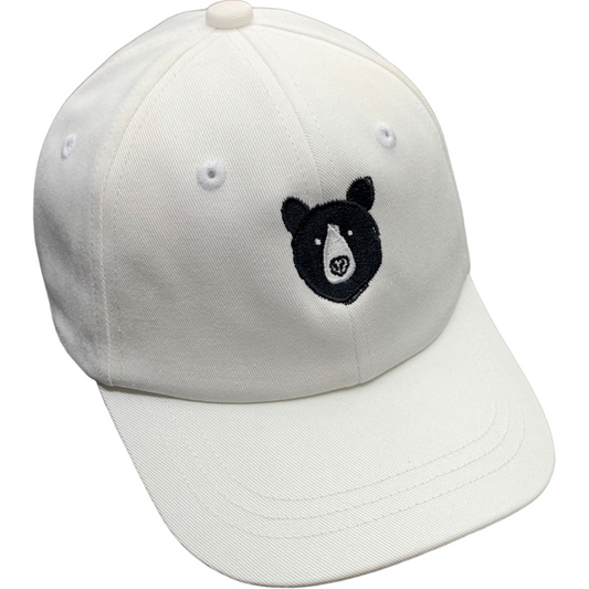 Bear Face ASHEVILLE Youth Baseball Hat White - The ASHEVILLE Co. TM