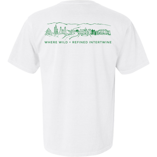 ASHEVILLE T-Shirt White - Green