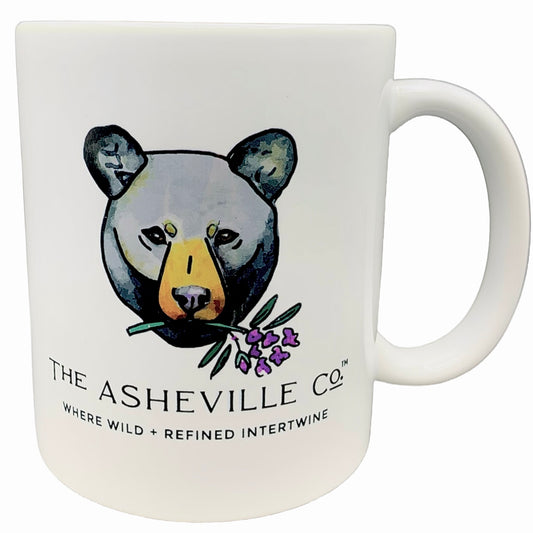 Burton and Rhododendron Ceramic Mug - The ASHEVILLE Co. TM