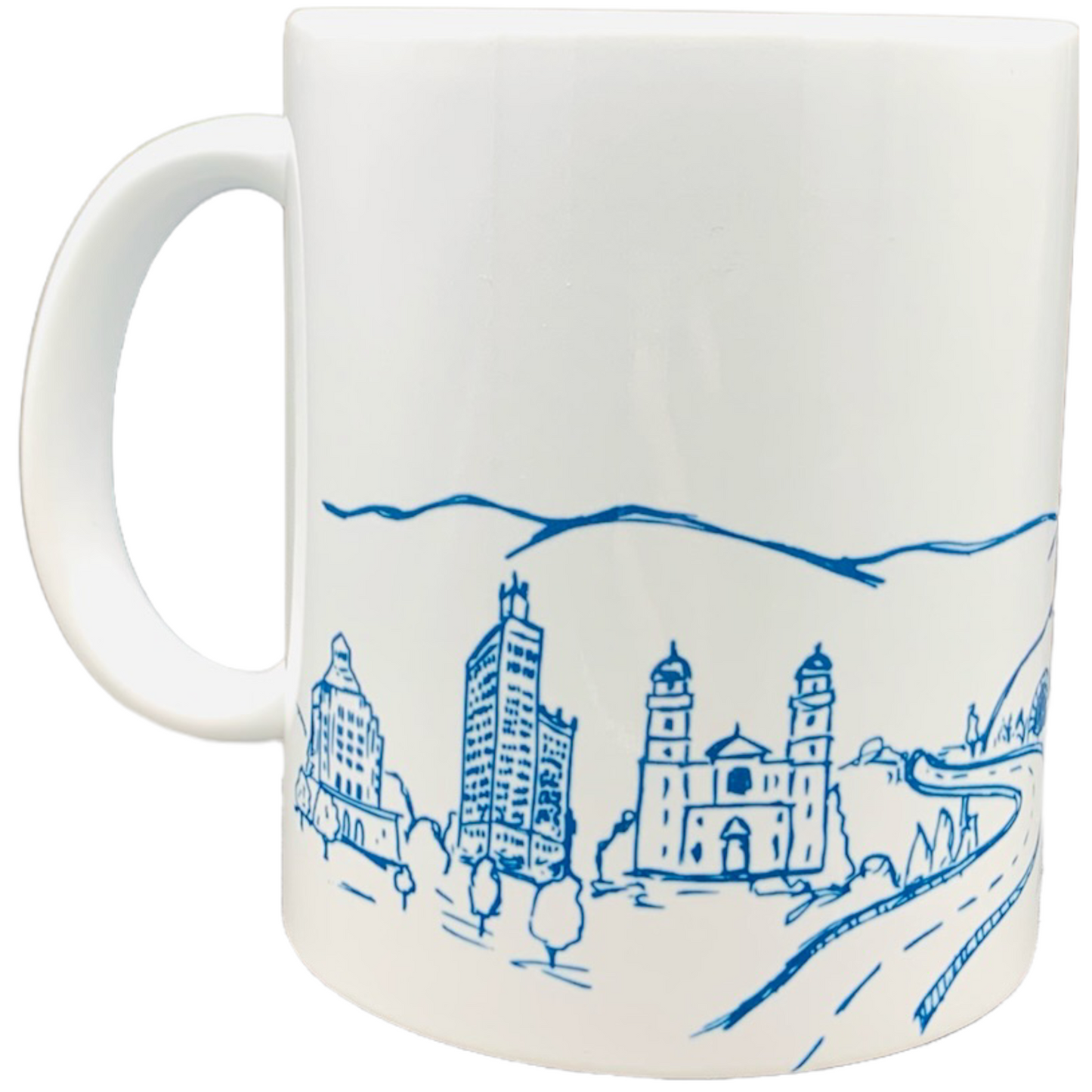 ASHEVILLE Mountain Cityscape & Landmarks Ceramic Mug - The ASHEVILLE Co. TM