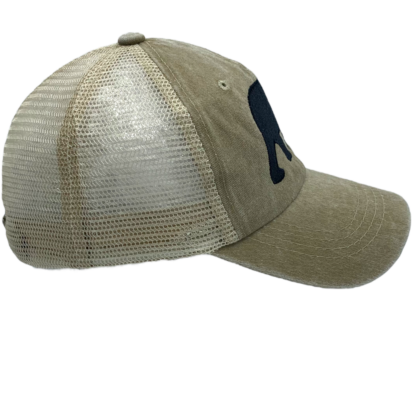 Burton's Stroll Khaki Vintage Trucker Baseball Hat - The ASHEVILLE Co. TM
