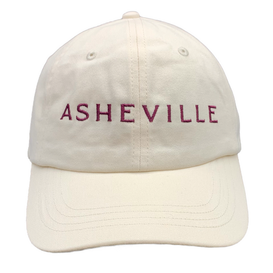 ASHEVILLE Cream Eggplant Baseball Hat - The ASHEVILLE Co. TM
