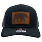 Burton Leather Patch Trucker Baseball Black and Charcoal - The ASHEVILLE Co. TM