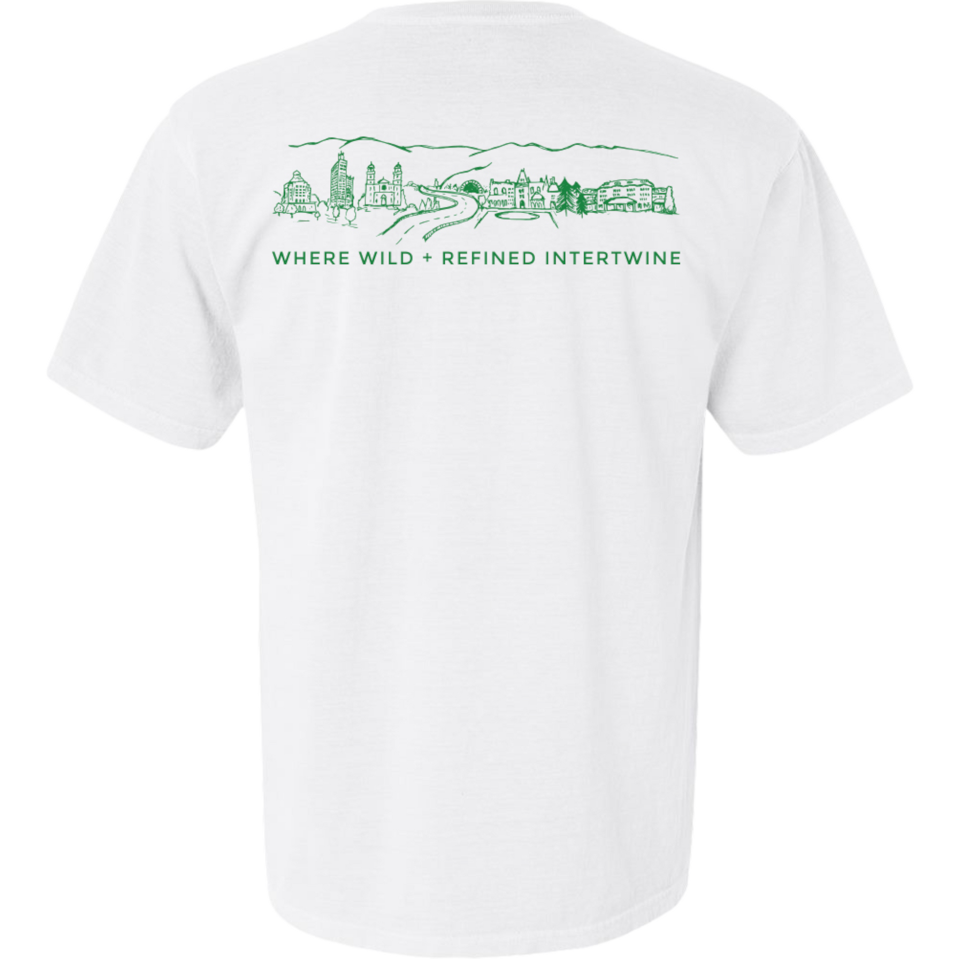 ASHEVILLE T-Shirt White - Green 